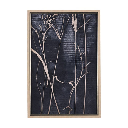 Mercana - Herbes Hautes Indigo I by Mercana Studio a Hand Embellished Textured Framed Art Print - 15266 view 1