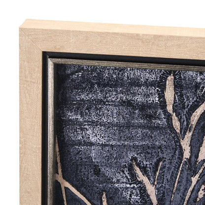 Mercana - Herbes Hautes Indigo I by Mercana Studio a Hand Embellished Textured Framed Art Print - 15266 view 5