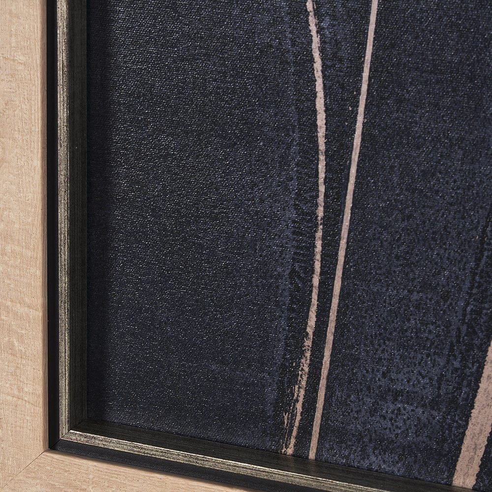 Mercana - Herbes Hautes Indigo I by Mercana Studio a Hand Embellished Textured Framed Art Print - 15266 view 6