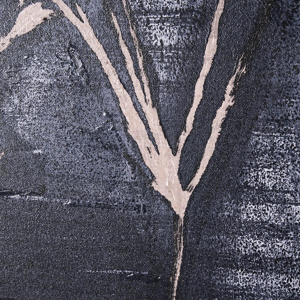 Mercana - Herbes Hautes Indigo I by Mercana Studio a Hand Embellished Textured Framed Art Print - 15266 view 8
