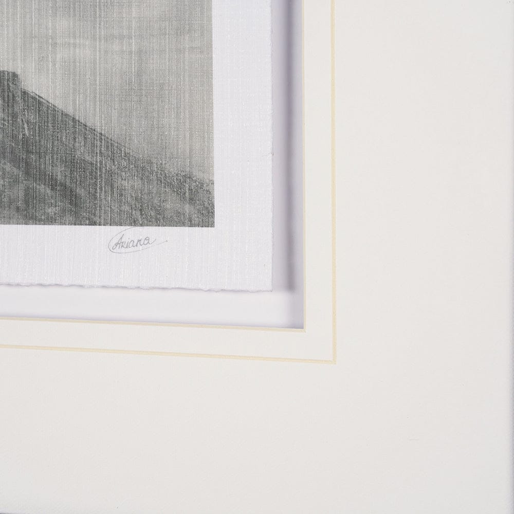 Mercana - Heron Sketch by Mercana Studio a Hand Embellished Framed Art Print Matted under Glass - 15751 view 6
