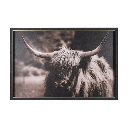 Mercana - Highland Stare by Chad Mackay a Hand Embellished Textured Framed Art Print - 15217 view 1