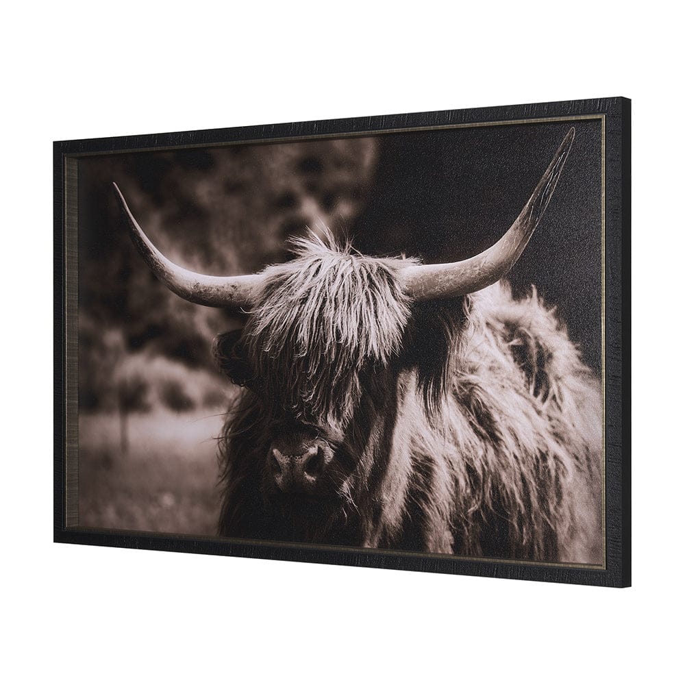Mercana - Highland Stare by Chad Mackay a Hand Embellished Textured Framed Art Print - 15217 view 2