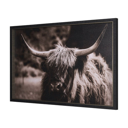 Mercana - Highland Stare by Chad Mackay a Hand Embellished Textured Framed Art Print - 15217 view 2