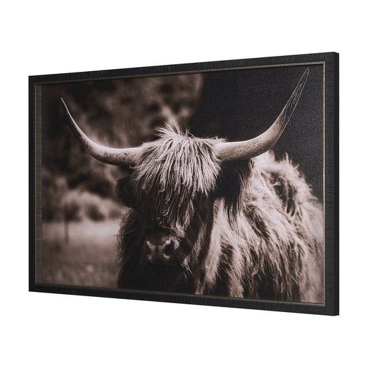 Mercana - Highland Stare by Chad Mackay a Hand Embellished Textured Framed Art Print - 15217 view 2
