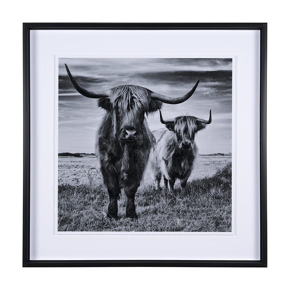 Mercana - Highlands by Mercana Studio a Hand Embellished Textured Framed Art Print Matted under Glass - 15018 view 1