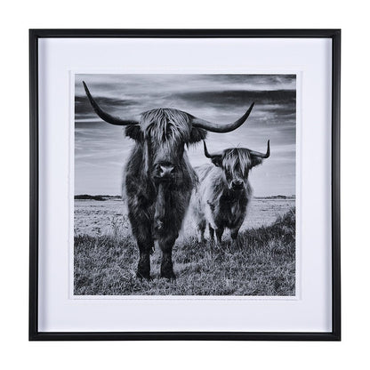 Mercana - Highlands by Mercana Studio a Hand Embellished Textured Framed Art Print Matted under Glass - 15018 view 1