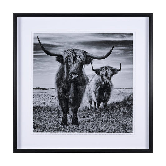 Mercana - Highlands by Mercana Studio a Hand Embellished Textured Framed Art Print Matted under Glass - 15018 view 1