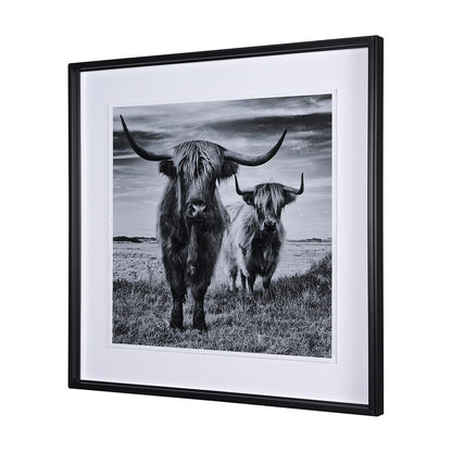 Mercana - Highlands by Mercana Studio a Hand Embellished Textured Framed Art Print Matted under Glass - 15018 view 2