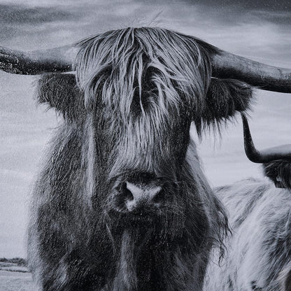 Mercana - Highlands by Mercana Studio a Hand Embellished Textured Framed Art Print Matted under Glass - 15018 view 6