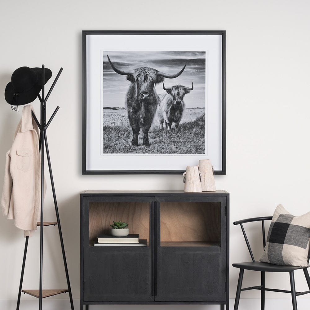 Mercana - Highlands by Mercana Studio a Hand Embellished Textured Framed Art Print Matted under Glass - 15018 view 8