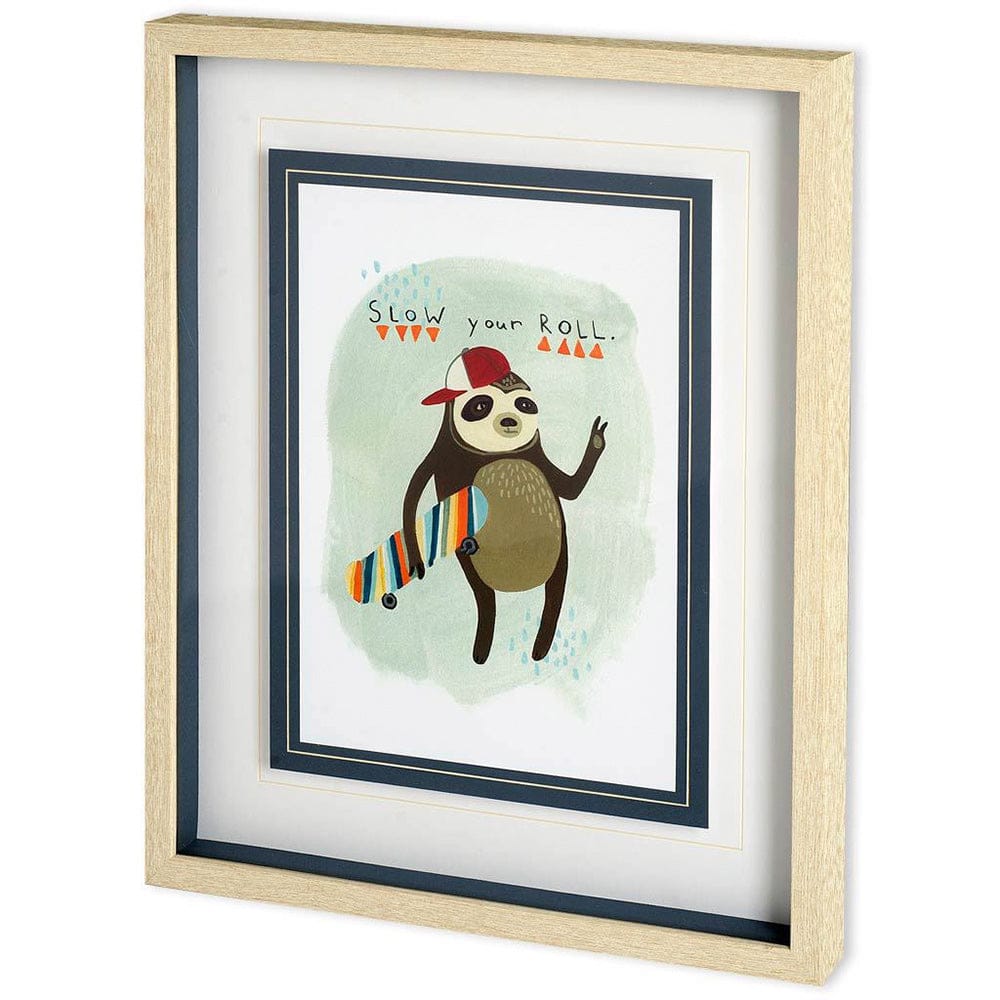 Mercana - Hipster Sloth I by June Erica Vess a Framed Art Print Matted under Glass - 11031 view 1