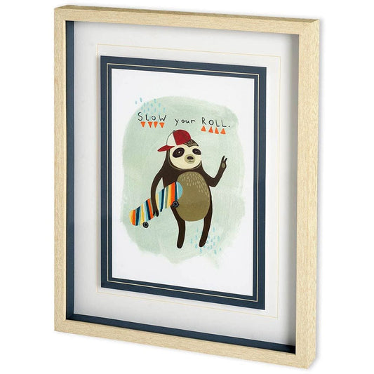 Mercana - Hipster Sloth I by June Erica Vess a Framed Art Print Matted under Glass - 11031 view 1