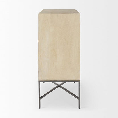 Mercana - Hogarth 36.0L x 16.0W x 34.0H 2 Door Blonde Wood Accent Cabinet - 69752_CLOSEOUT view 3