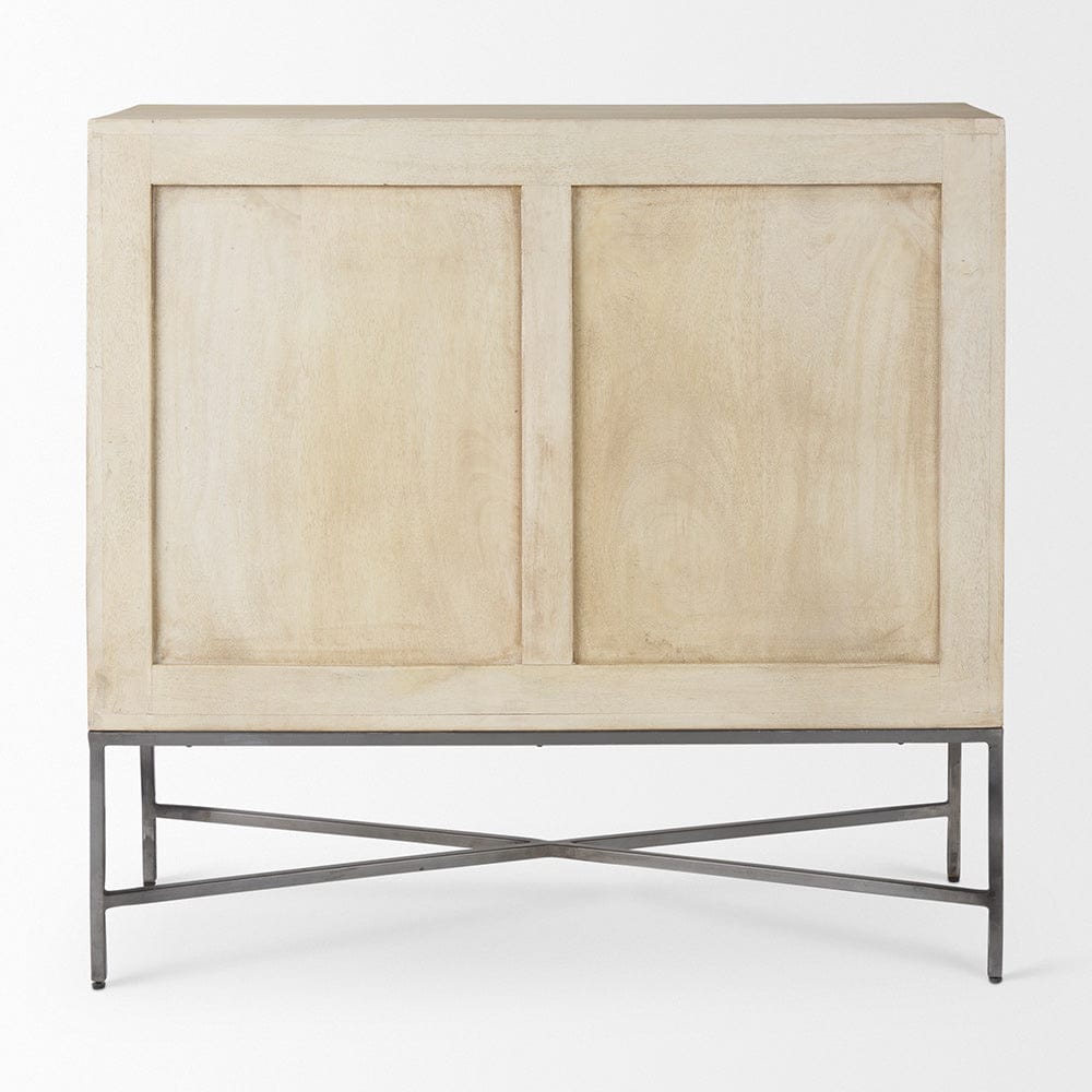 Mercana - Hogarth 36.0L x 16.0W x 34.0H 2 Door Blonde Wood Accent Cabinet - 69752_CLOSEOUT view 4