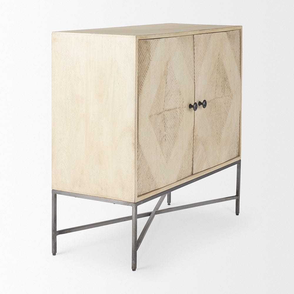Mercana - Hogarth 36.0L x 16.0W x 34.0H 2 Door Blonde Wood Accent Cabinet - 69752_CLOSEOUT view 5