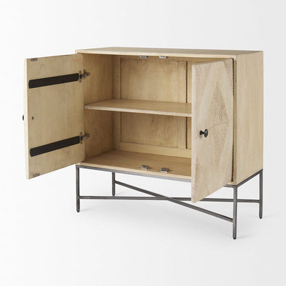 Mercana - Hogarth 36.0L x 16.0W x 34.0H 2 Door Blonde Wood Accent Cabinet - 69752_CLOSEOUT view 6