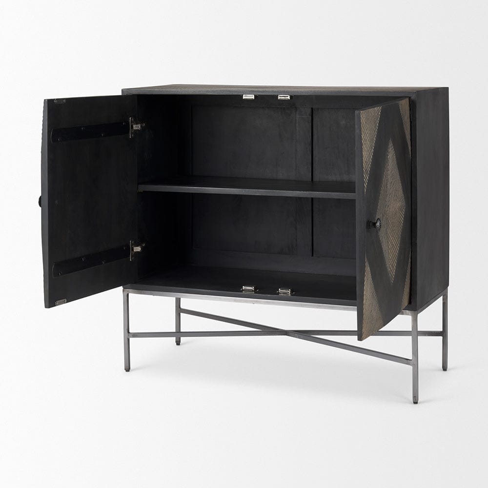 Mercana - Hogarth 36.0L x 16.0W x 34.0H 2 Door Dark Accent Cabinet - 69751 view 6