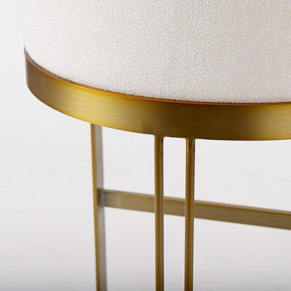 Mercana - Hollyfield II Cream Fabric Seat W/ Gold Metal Base Bar Stool - 69456 view 9