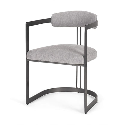 Mercana - Hollyfield II Gray Fabric Seat W/ Gray Iron Frame Dining Chair - 69454 view 1