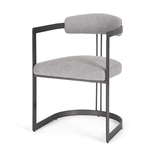 Mercana - Hollyfield II Gray Fabric Seat W/ Gray Iron Frame Dining Chair - 69454 view 1