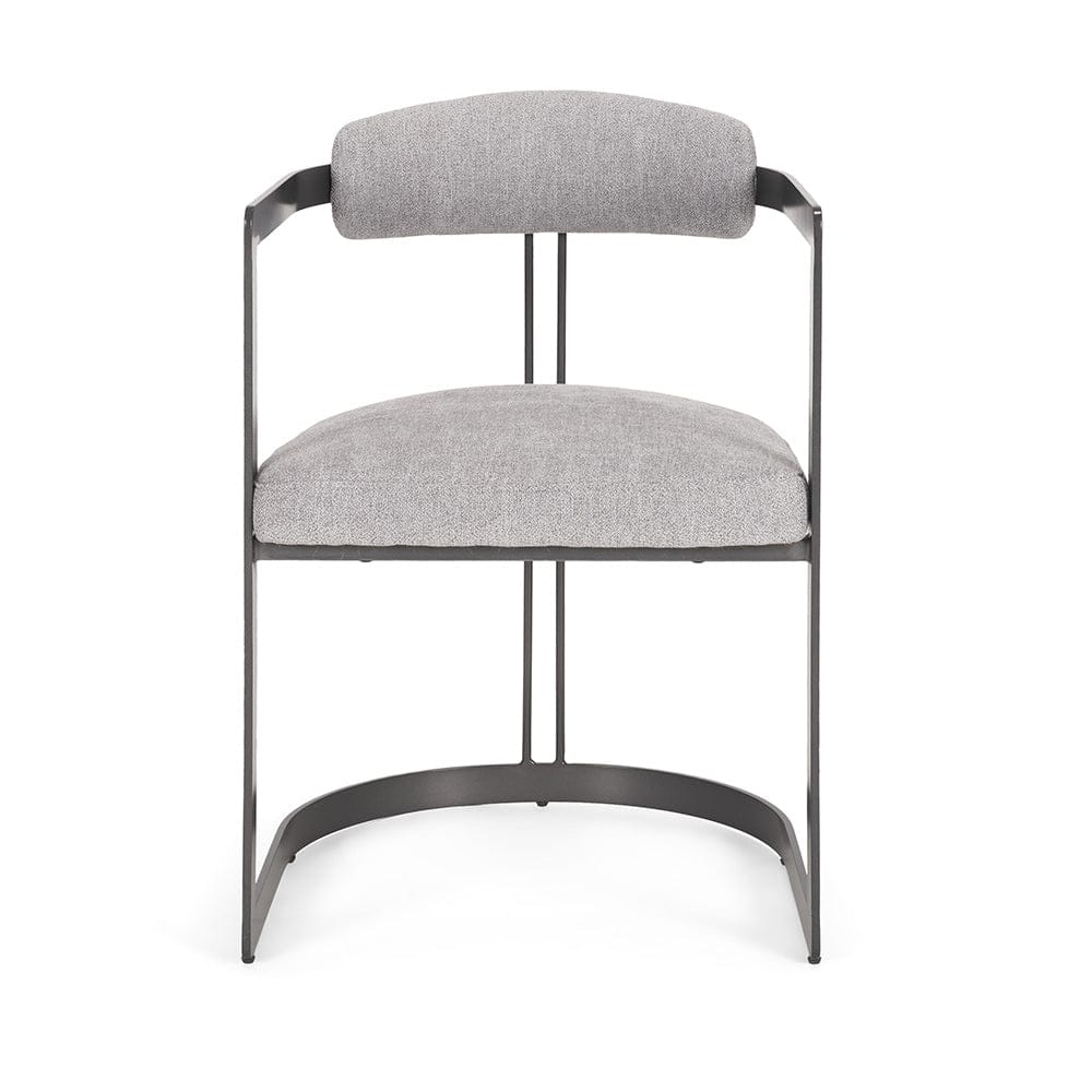 Mercana - Hollyfield II Gray Fabric Seat W/ Gray Iron Frame Dining Chair - 69454 view 2