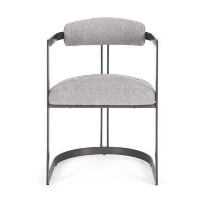 Mercana - Hollyfield II Gray Fabric Seat W/ Gray Iron Frame Dining Chair - 69454 view 2