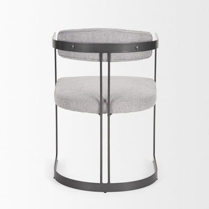 Mercana - Hollyfield II Gray Fabric Seat W/ Gray Iron Frame Dining Chair - 69454 view 4