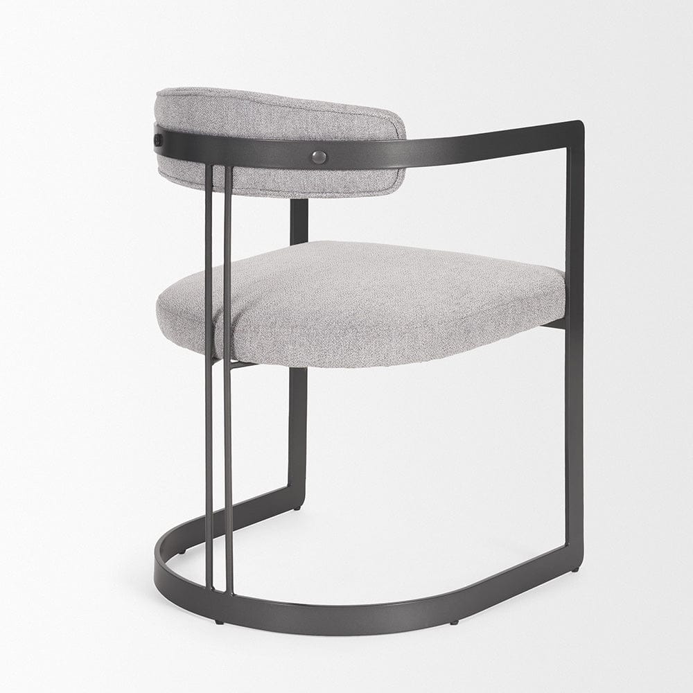 Mercana - Hollyfield II Gray Fabric Seat W/ Gray Iron Frame Dining Chair - 69454 view 5