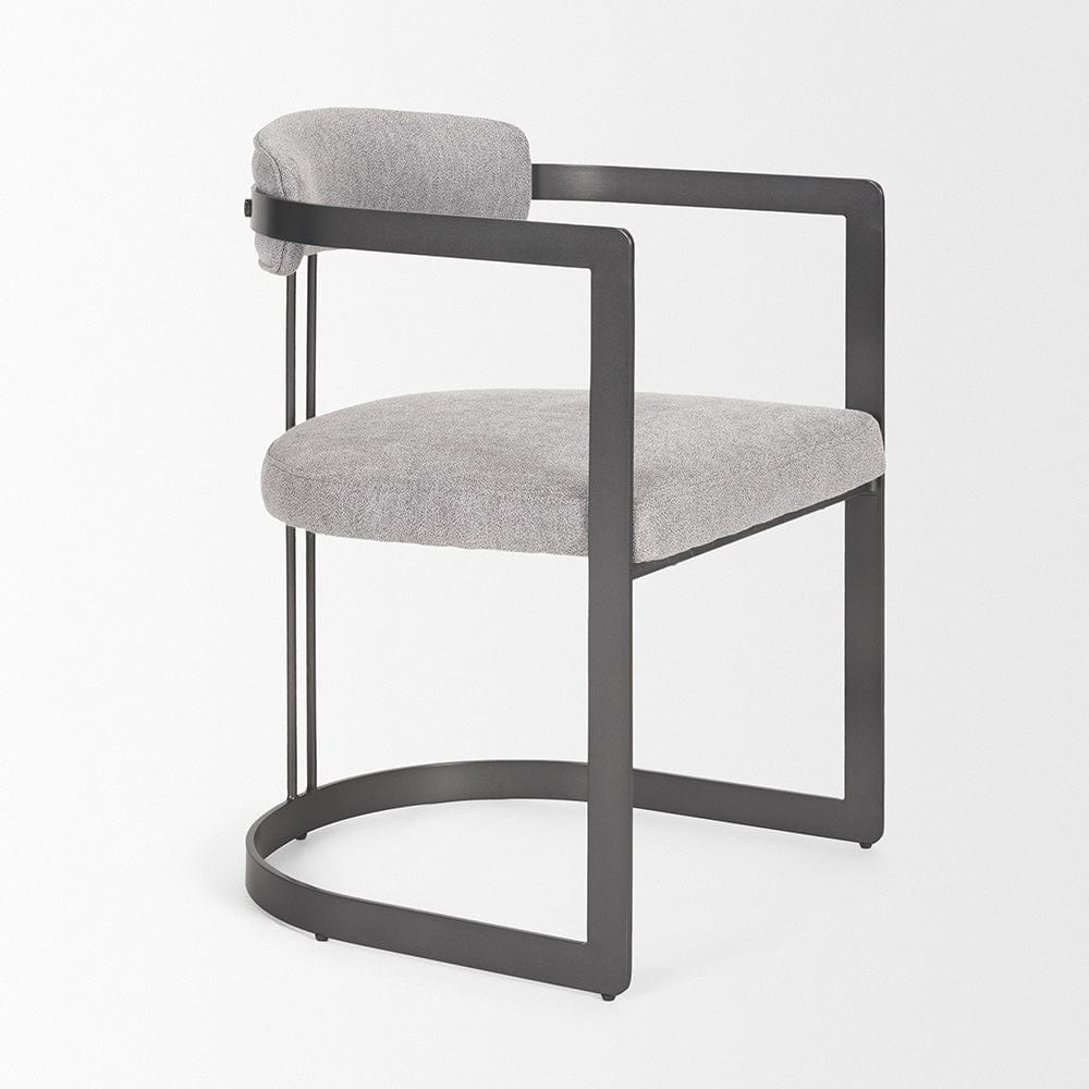 Mercana - Hollyfield II Gray Fabric Seat W/ Gray Iron Frame Dining Chair - 69454 view 6