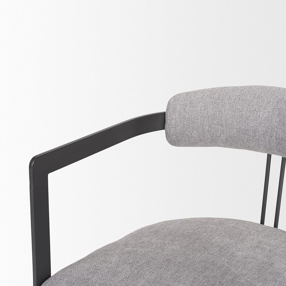 Mercana - Hollyfield II Gray Fabric Seat W/ Gray Iron Frame Dining Chair - 69454 view 7