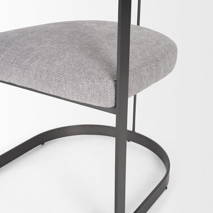 Mercana - Hollyfield II Gray Fabric Seat W/ Gray Iron Frame Dining Chair - 69454 view 8