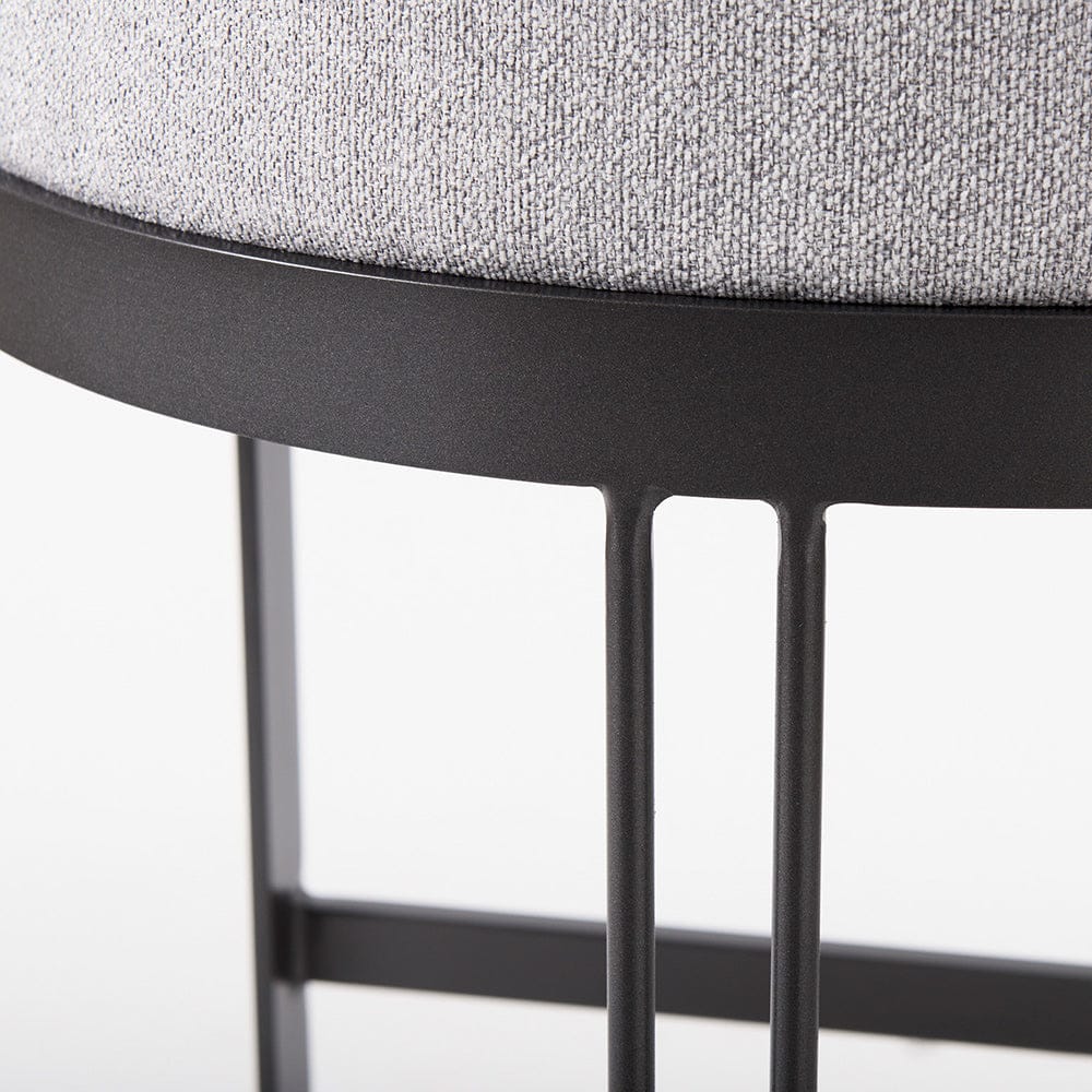 Mercana - Hollyfield II Gray Fabric Seat W/ Gray Metal Base Bar Stool - 69457 view 9