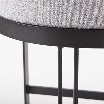 Mercana - Hollyfield II Gray Fabric Seat W/ Gray Metal Base Bar Stool - 69457 view 9