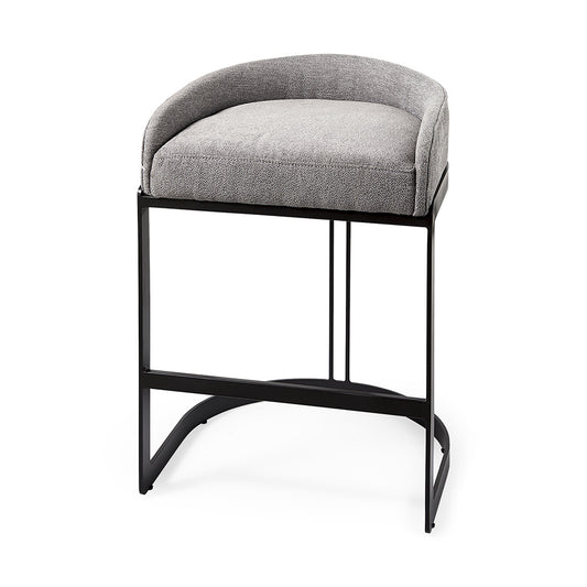 Mercana - Hollyfield II Gray Fabric Seat W/ Gray Metal Base Counter Stool - 69455 view 1