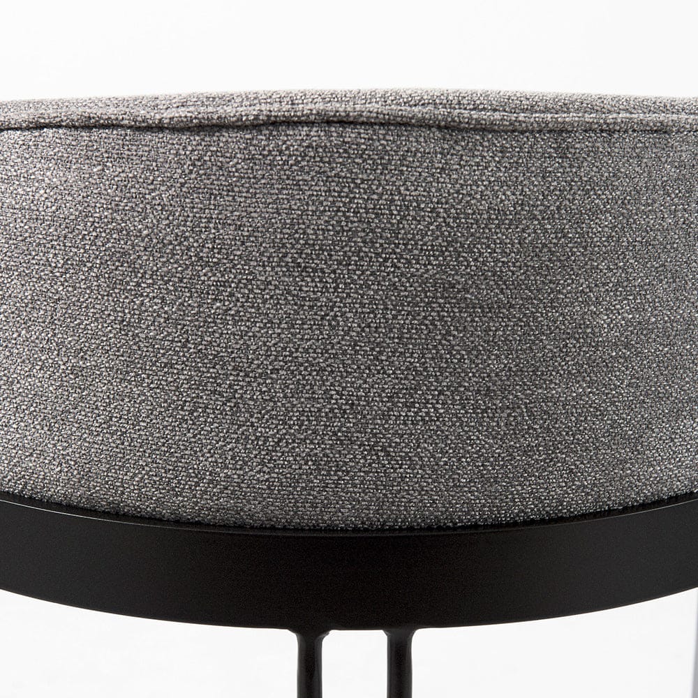 Mercana - Hollyfield II Gray Fabric Seat W/ Gray Metal Base Counter Stool - 69455 view 9