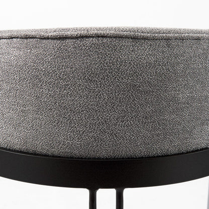 Mercana - Hollyfield II Gray Fabric Seat W/ Gray Metal Base Counter Stool - 69455 view 9