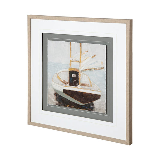 Mercana - Home for the Night by Mercana Studio a Hand Embellished Textured Framed Art Print Matted under Glass - 12216 view 1