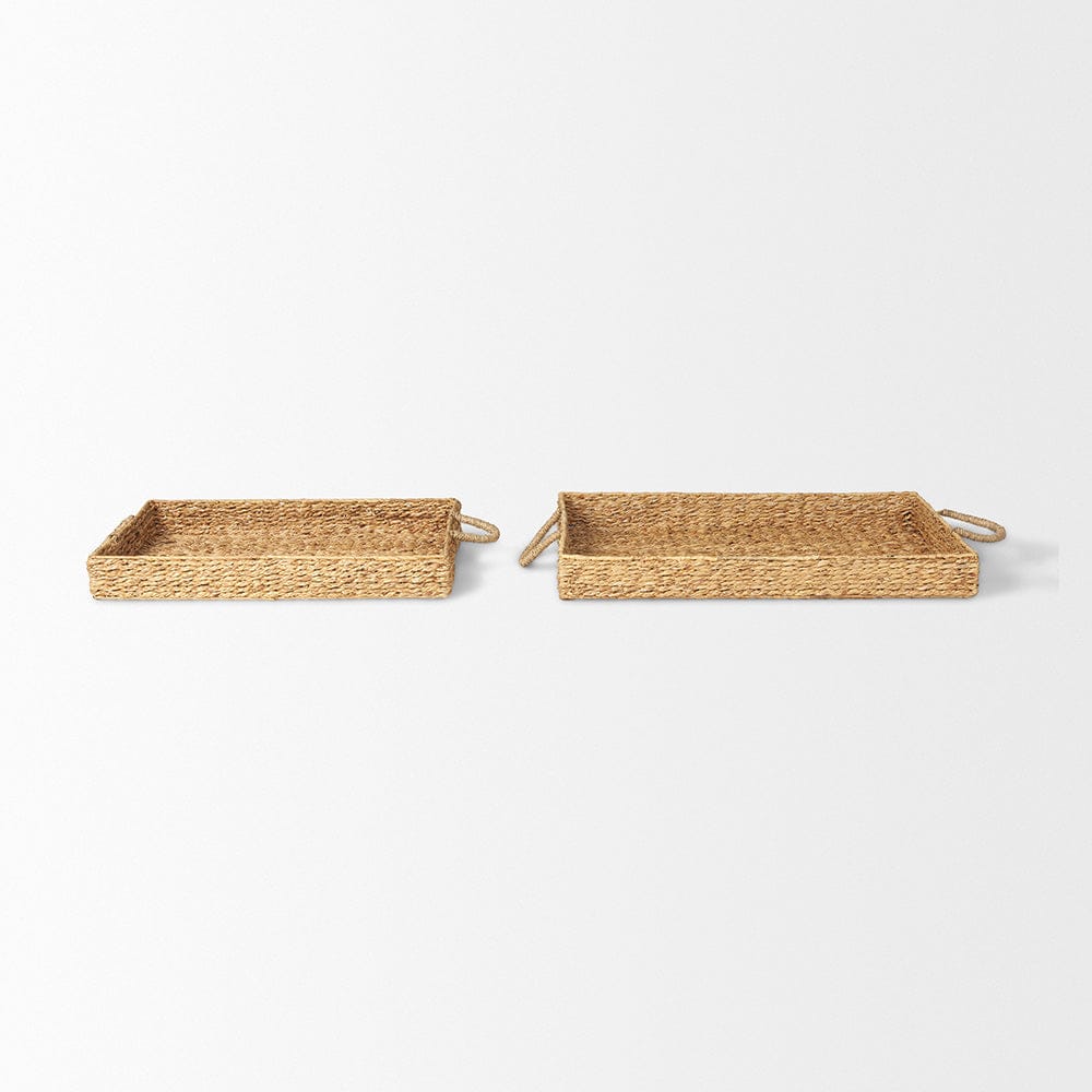 Mercana - Hona Large Recatangular Nesting Water Hyacinth Trays (Set of 2) - 70227 view 2