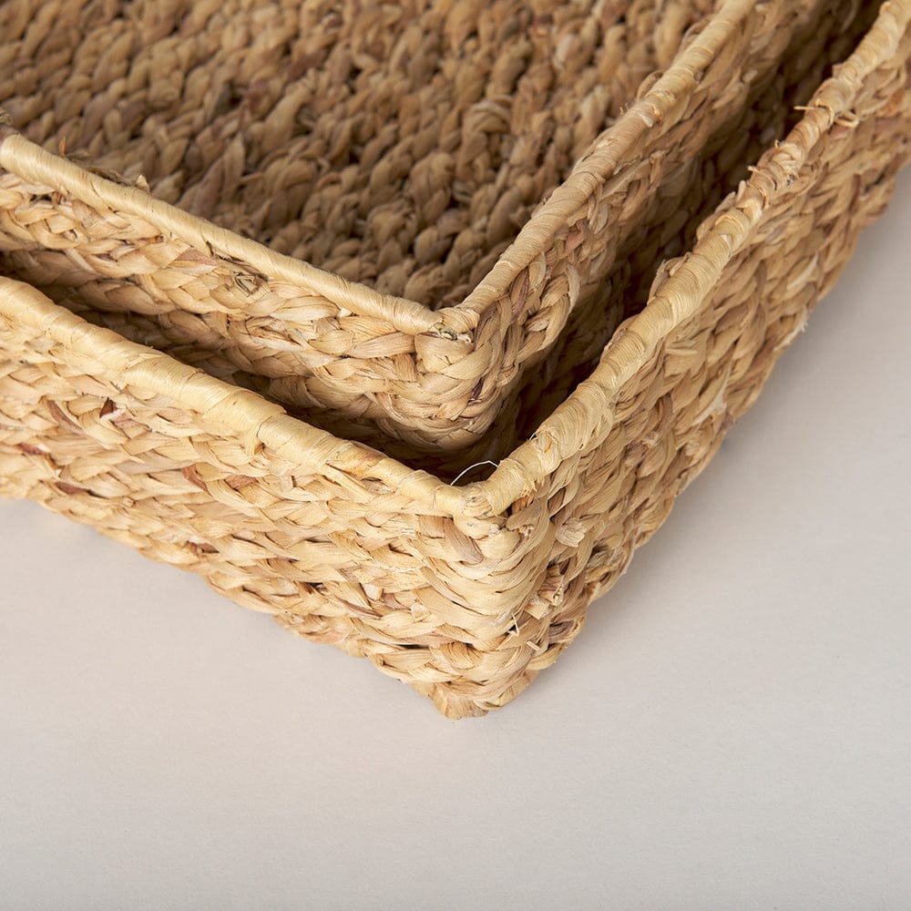 Mercana - Hona Large Recatangular Nesting Water Hyacinth Trays (Set of 2) - 70227 view 8
