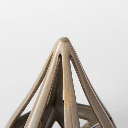 Mercana - Hood 7.7L x 7.7W x 9.4H Bronze Geometric Ceramic Object - 69478_CLOSEOUT view 4