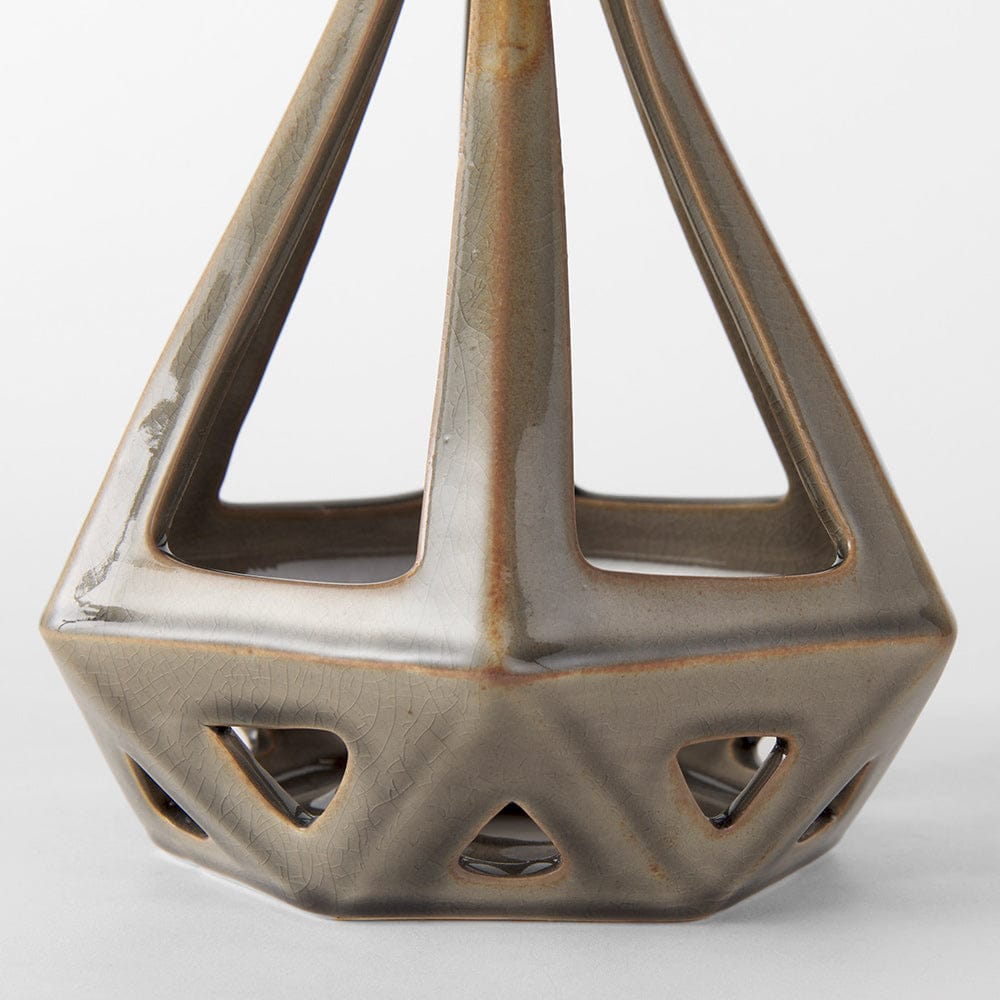 Mercana - Hood 7.7L x 7.7W x 9.4H Bronze Geometric Ceramic Object - 69478_CLOSEOUT view 6
