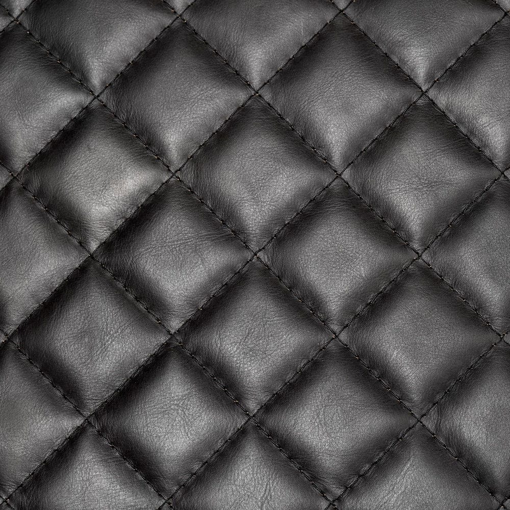 Mercana - Horace I Black Leather Diamond Pattern w/Gold Iron Frame Accent Chair - 50406 view 10