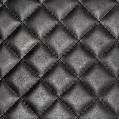 Mercana - Horace I Black Leather Diamond Pattern w/Gold Iron Frame Accent Chair - 50406 view 10