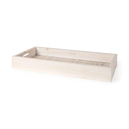 Mercana - Horatio 28L x 12W Natural Wood Rectangular Serving Tray - 68993 view 1