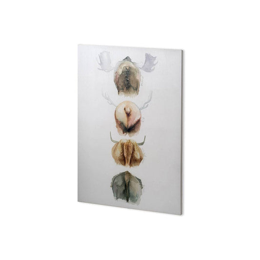 Mercana - Horn & Tail Study I by Mercana Studio a Hand Embellished Textured Canvas - 100730-S view 1