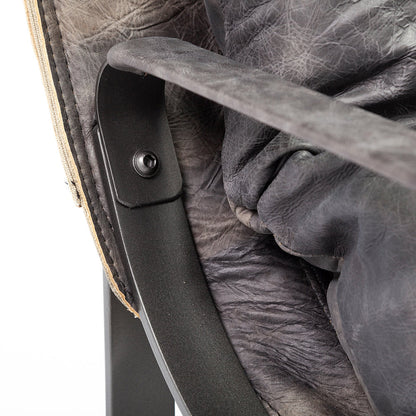 Mercana - Hornet II Black Leather Body Metal Frame Accent Chair - 67602 view 12