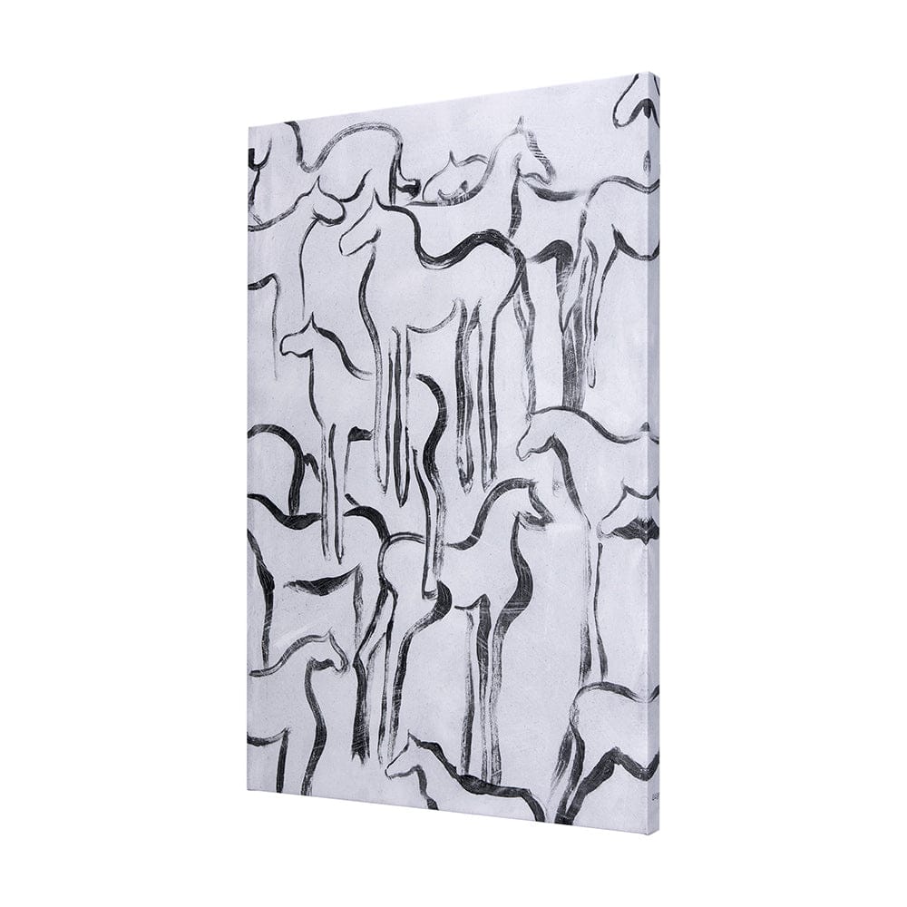 Mercana - Horse Herd I by Mercana Studio a Hand Embellished Textured Canvas - 102271-L view 2