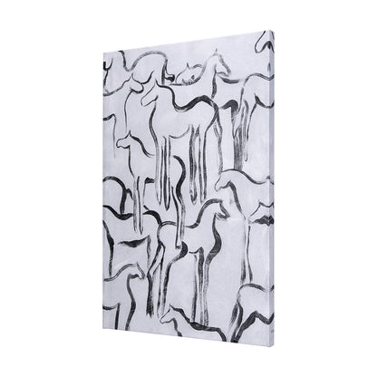 Mercana - Horse Herd I by Mercana Studio a Hand Embellished Textured Canvas - 102271-L view 2
