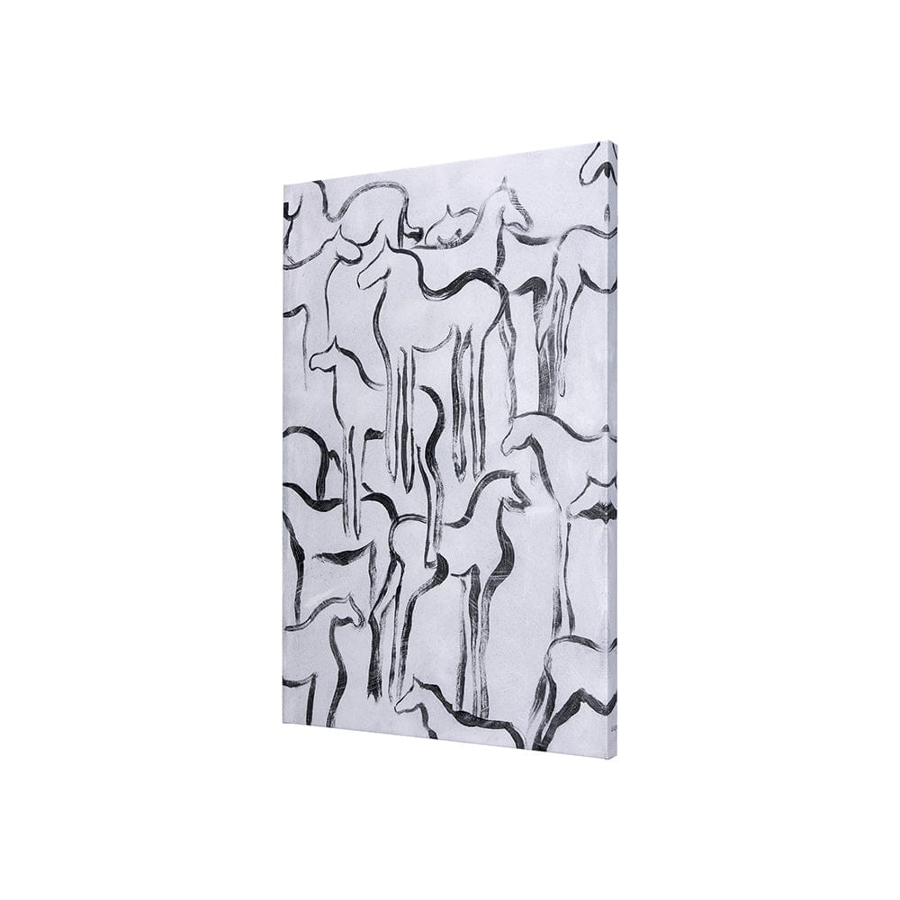 Mercana - Horse Herd I by Mercana Studio a Hand Embellished Textured Canvas - 102271-S view 2